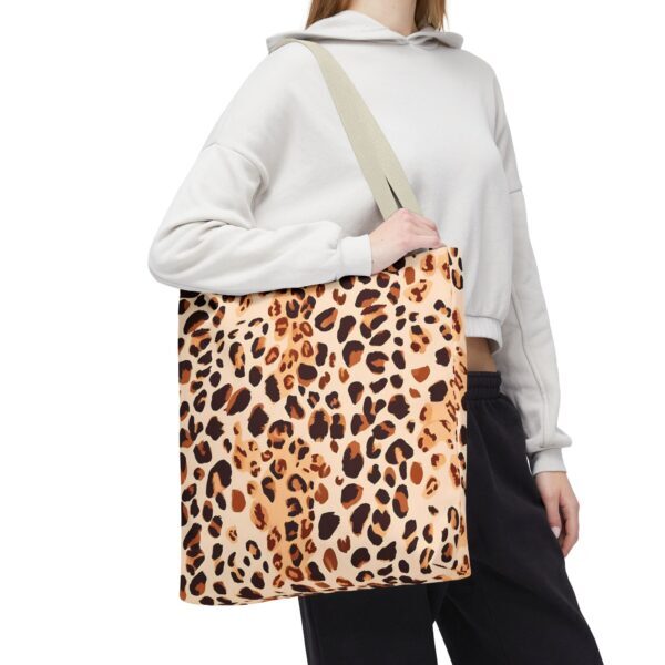 Watercolor Leopard Print Tote Bag – Canvas Style with Wild Elegance - Image 16