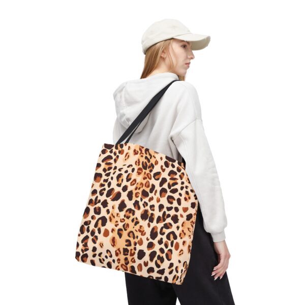 Watercolor Leopard Print Tote Bag – Canvas Style with Wild Elegance - Image 7