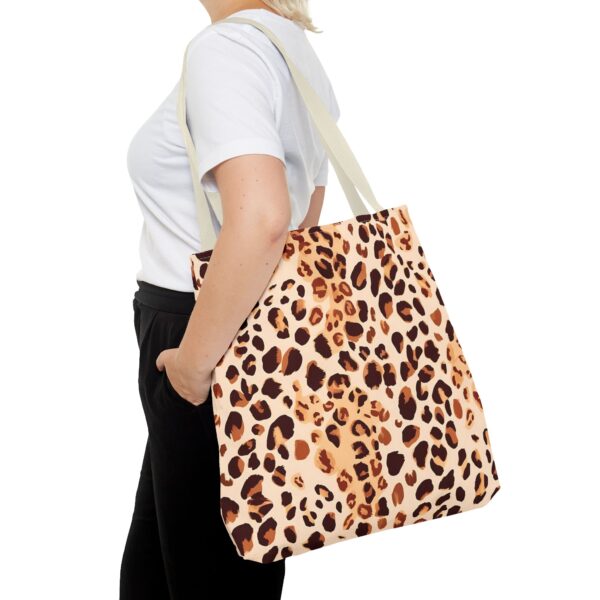 Watercolor Leopard Print Tote Bag – Canvas Style with Wild Elegance - Image 18