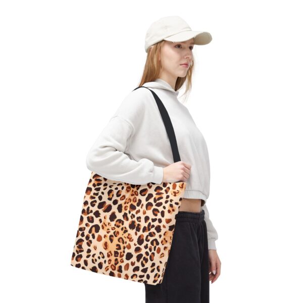 Watercolor Leopard Print Tote Bag – Canvas Style with Wild Elegance - Image 5