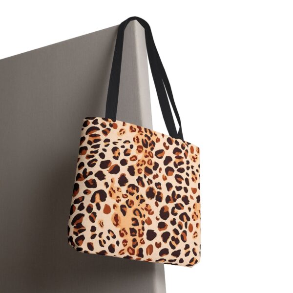 Watercolor Leopard Print Tote Bag – Canvas Style with Wild Elegance - Image 3
