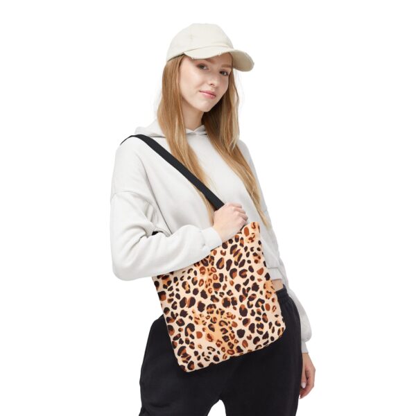 Watercolor Leopard Print Tote Bag – Canvas Style with Wild Elegance - Image 2
