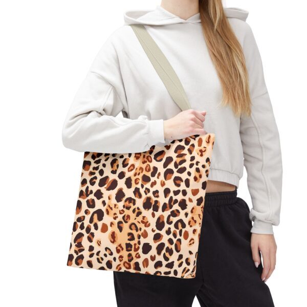 Watercolor Leopard Print Tote Bag – Canvas Style with Wild Elegance - Image 13