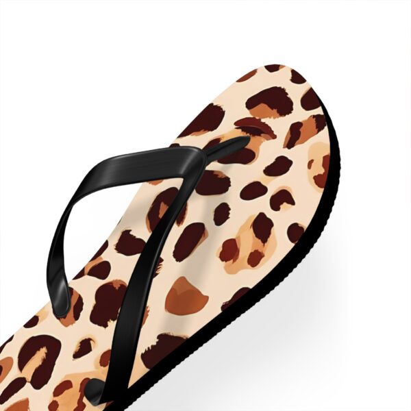 Leopard Print Flip Flops - Stylish Summer Sandals for Beach & Pool Days - Image 2