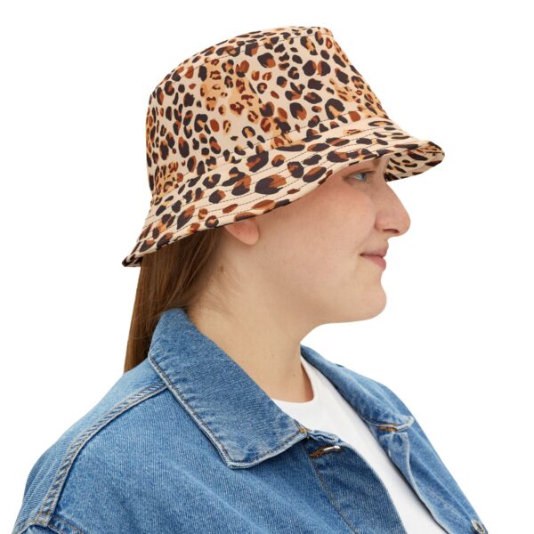 Watercolor Leopard Bucket Hat – Stylish Summer Shade with Wild Flair - Image 3