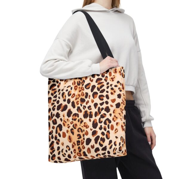 Watercolor Leopard Print Tote Bag – Canvas Style with Wild Elegance - Image 8