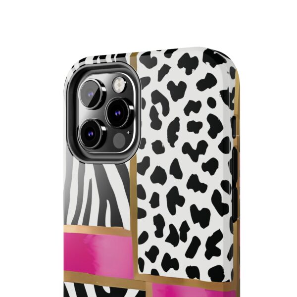 Chic Animal Print Phone Case - Tough & Stylish Zebra and Leopard Design - Image 35