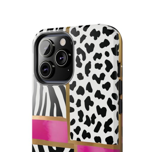 Chic Animal Print Phone Case - Tough & Stylish Zebra and Leopard Design - Image 55