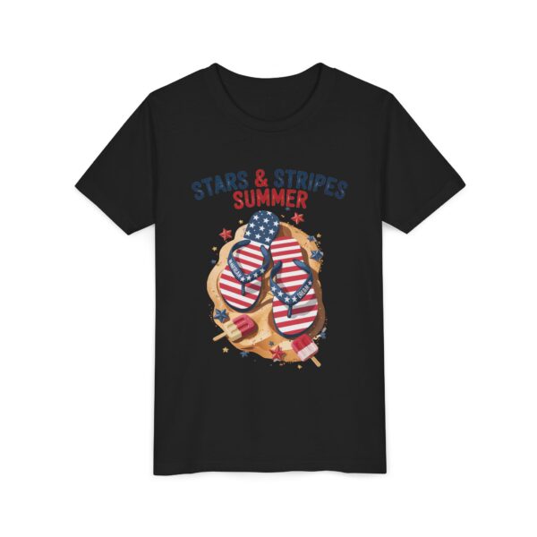 Stars & Stripes Summer Youth Tee, Patriotic T-Shirt, Independence Day Shirt, Kid's Summer Clothes, Holiday Outfit - Image 6