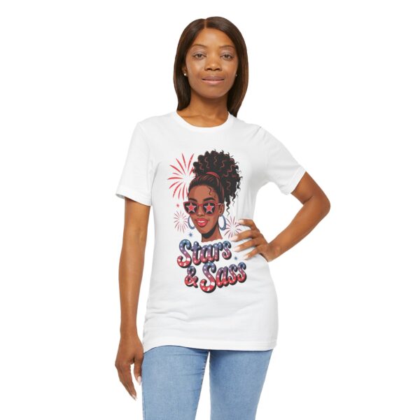 Stars & Sass Unisex Tee - Fun Graphic T-Shirt, Casual Wear, Gift for Teens, Summer Style, Festival Outfit - Image 3