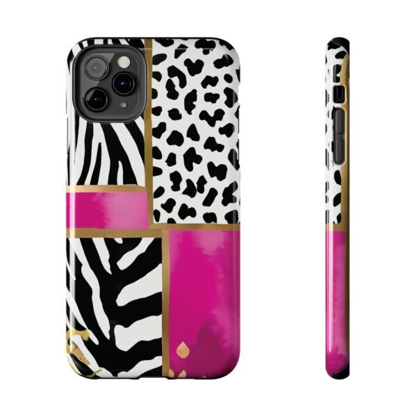 Chic Animal Print Phone Case - Tough & Stylish Zebra and Leopard Design - Image 20