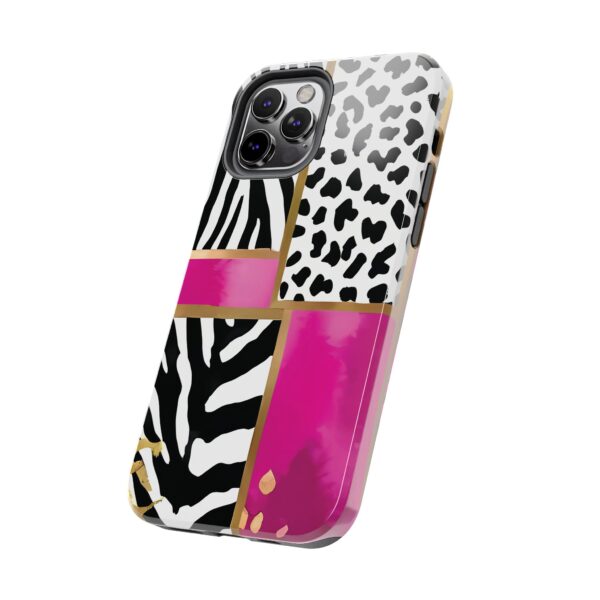 Chic Animal Print Phone Case - Tough & Stylish Zebra and Leopard Design - Image 34