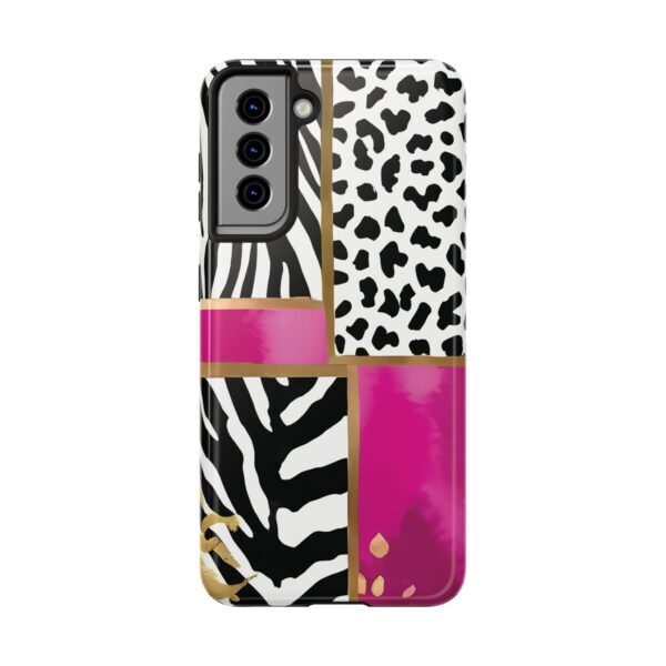 Chic Animal Print Phone Case - Tough & Stylish Zebra and Leopard Design - Image 92