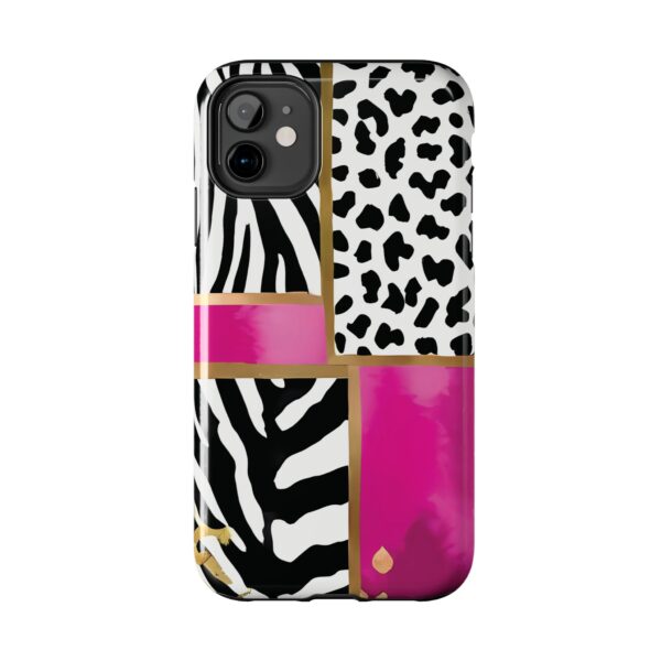 Chic Animal Print Phone Case - Tough & Stylish Zebra and Leopard Design - Image 13