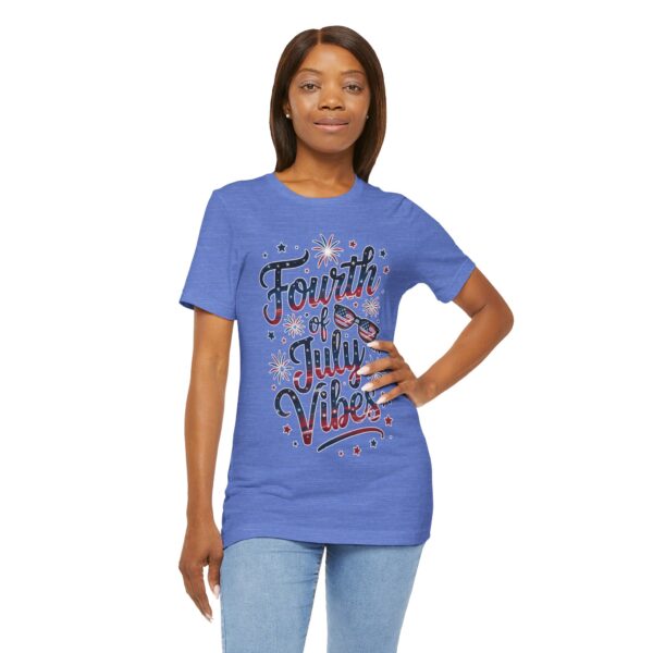 Fourth of July Vibes Unisex Jersey Tee, Patriotic T-Shirt, Summer Apparel, Holiday Outfit, Independence Day Attire, BBQ Shirt - Image 7