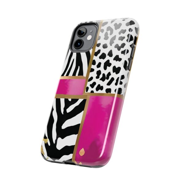 Chic Animal Print Phone Case - Tough & Stylish Zebra and Leopard Design - Image 14
