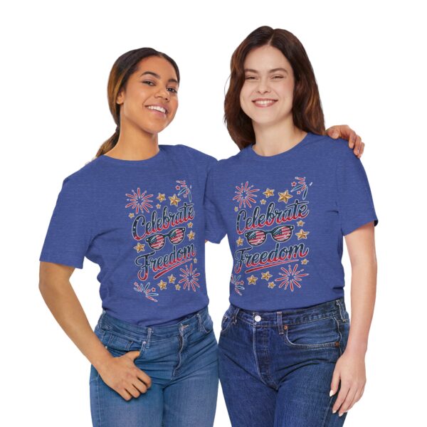 Celebrate Freedom Tee, Patriotic T-Shirt, Unisex Graphic Tee, Fourth of July, Independence Day, Summer Fun Shirt - Image 11