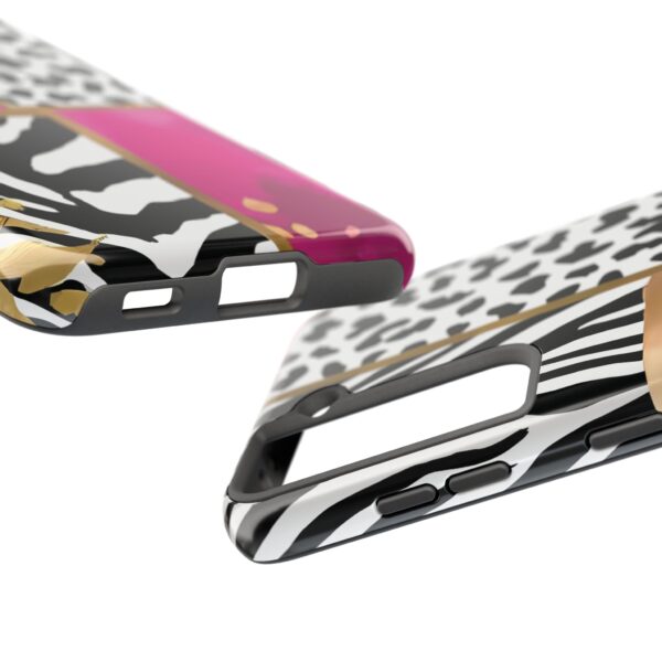 Chic Animal Print Phone Case - Tough & Stylish Zebra and Leopard Design - Image 94