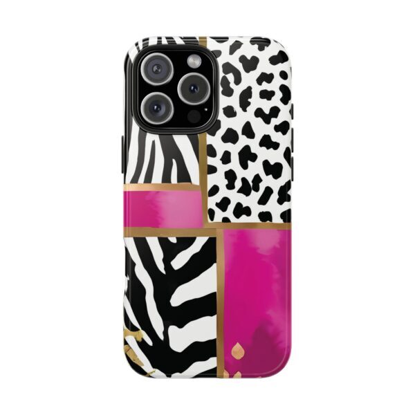 Chic Animal Print Phone Case - Tough & Stylish Zebra and Leopard Design - Image 99