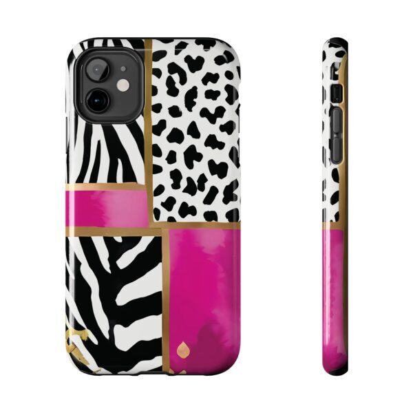 Chic Animal Print Phone Case - Tough & Stylish Zebra and Leopard Design - Image 12