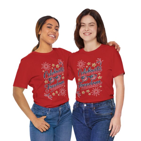 Celebrate Freedom Tee, Patriotic T-Shirt, Unisex Graphic Tee, Fourth of July, Independence Day, Summer Fun Shirt - Image 14