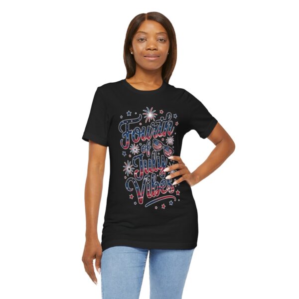 Fourth of July Vibes Unisex Jersey Tee, Patriotic T-Shirt, Summer Apparel, Holiday Outfit, Independence Day Attire, BBQ Shirt - Image 13