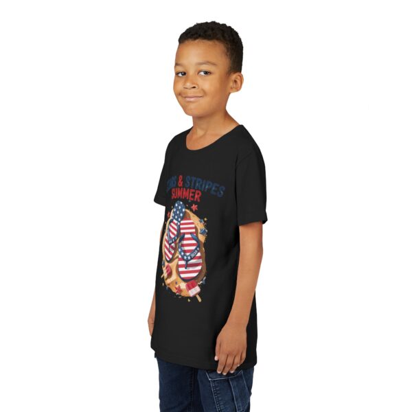 Stars & Stripes Summer Youth Tee, Patriotic T-Shirt, Independence Day Shirt, Kid's Summer Clothes, Holiday Outfit - Image 5
