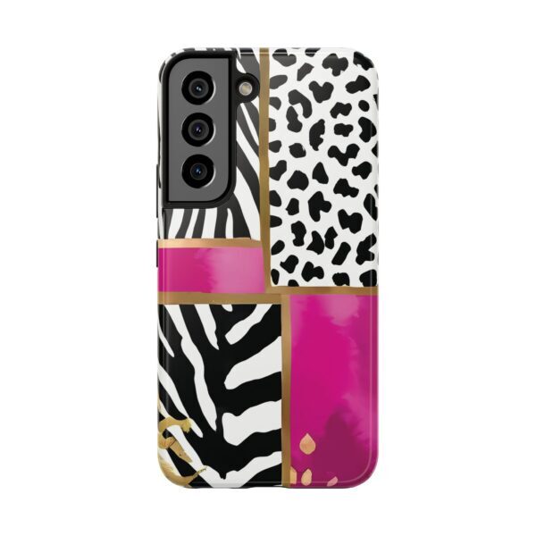Chic Animal Print Phone Case - Tough & Stylish Zebra and Leopard Design - Image 88