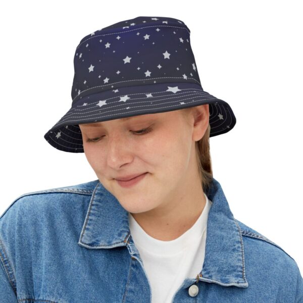 Starry Night Bucket Hat, Summer Accessory, Festival Gear, Unisex Sun Hat, Outdoor Cap