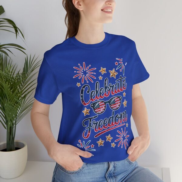 Celebrate Freedom Tee, Patriotic T-Shirt, Unisex Graphic Tee, Fourth of July, Independence Day, Summer Fun Shirt - Image 7