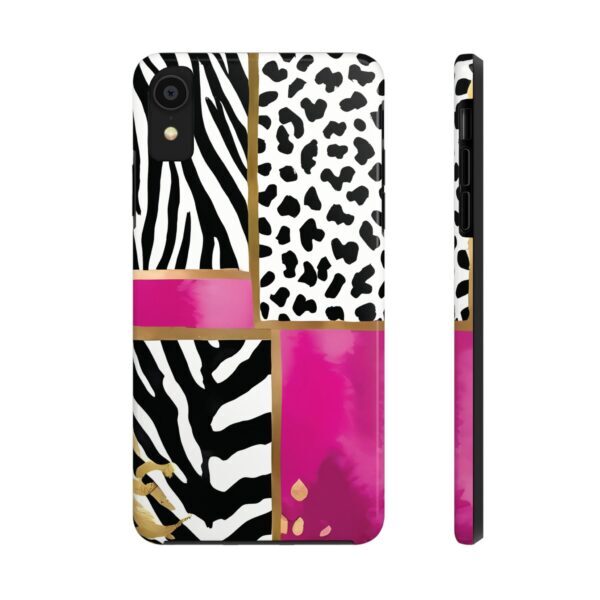 Chic Animal Print Phone Case - Tough & Stylish Zebra and Leopard Design - Image 6