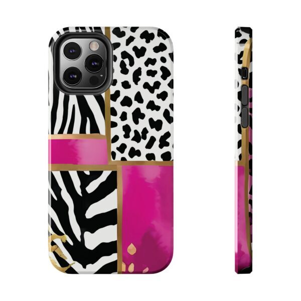 Chic Animal Print Phone Case - Tough & Stylish Zebra and Leopard Design - Image 32