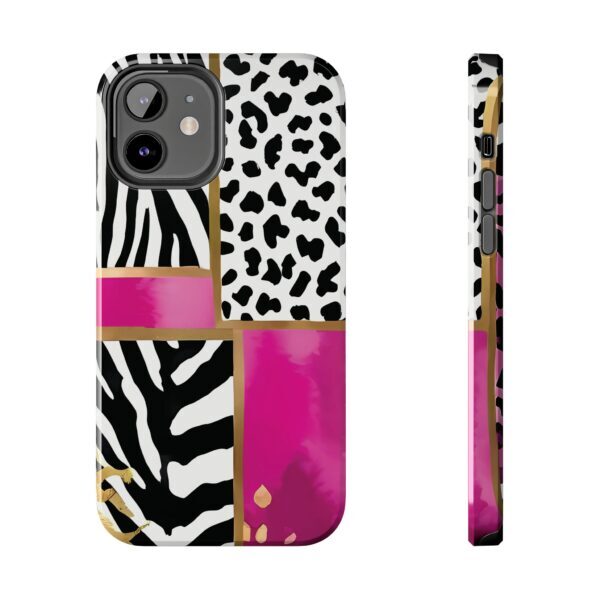 Chic Animal Print Phone Case - Tough & Stylish Zebra and Leopard Design - Image 24