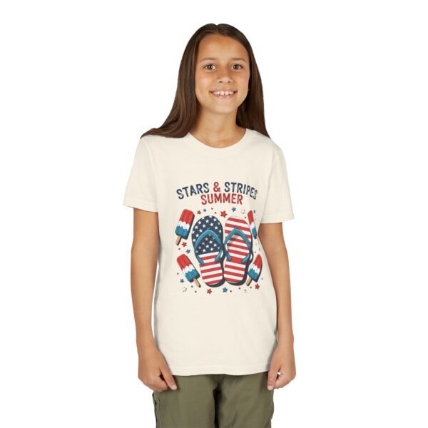 Stars & Stripes Summer Youth Tee, Kids Patriotic Shirt, Fourth of July Tee, Summer Outfit, Independence Day Apparel - Image 7