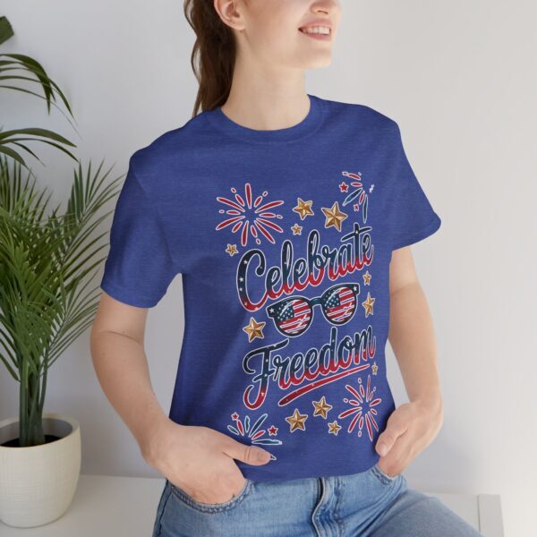 Celebrate Freedom Tee, Patriotic T-Shirt, Unisex Graphic Tee, Fourth of July, Independence Day, Summer Fun Shirt - Image 10