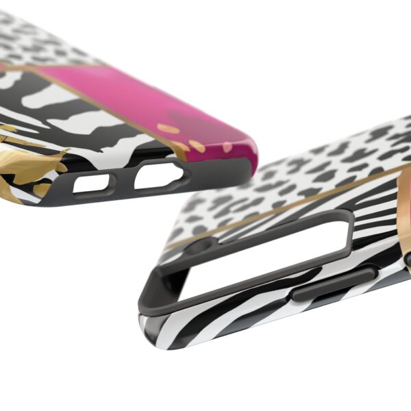 Chic Animal Print Phone Case - Tough & Stylish Zebra and Leopard Design - Image 90