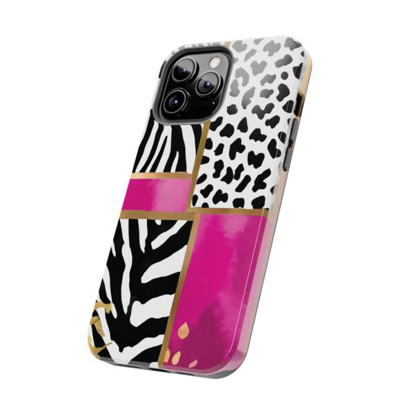 Chic Animal Print Phone Case - Tough & Stylish Zebra and Leopard Design - Image 54