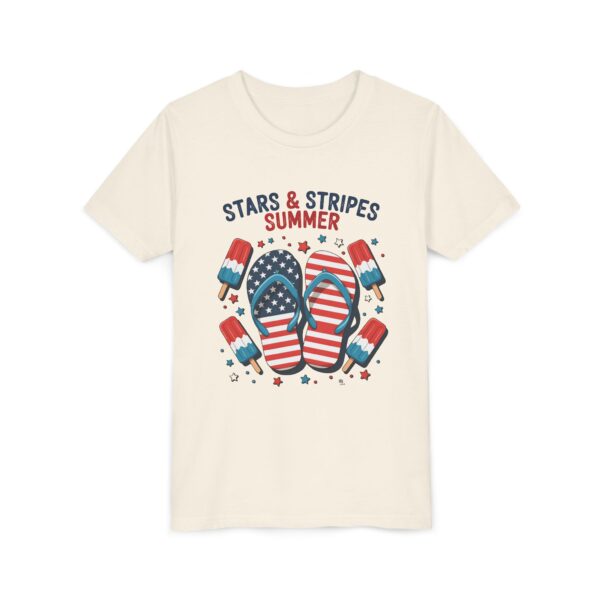 Stars & Stripes Summer Youth Tee, Kids Patriotic Shirt, Fourth of July Tee, Summer Outfit, Independence Day Apparel - Image 9