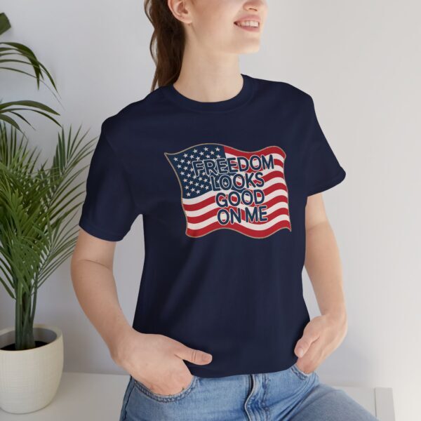 Patriotic Freedom Tee, Unisex Jersey Short Sleeve Graphic T-Shirt, 4th of July Gift, Americana Style Shirt, Casual Everyday Wear, [...] - Image 11