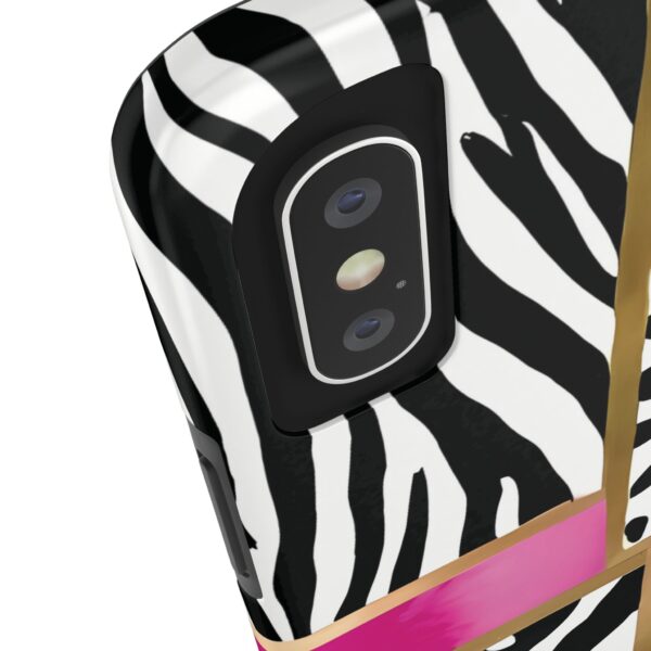Chic Animal Print Phone Case - Tough & Stylish Zebra and Leopard Design - Image 5