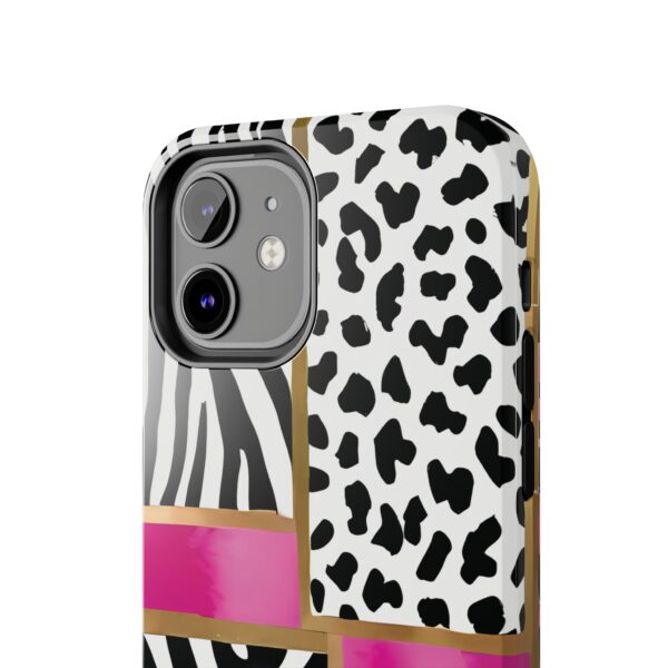 Chic Animal Print Phone Case - Tough & Stylish Zebra and Leopard Design - Image 27