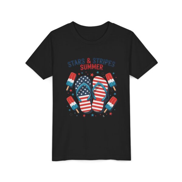 Stars & Stripes Summer Youth Tee, Kids Patriotic Shirt, Fourth of July Tee, Summer Outfit, Independence Day Apparel - Image 6