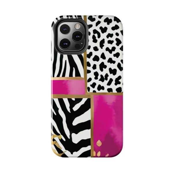Chic Animal Print Phone Case - Tough & Stylish Zebra and Leopard Design - Image 33