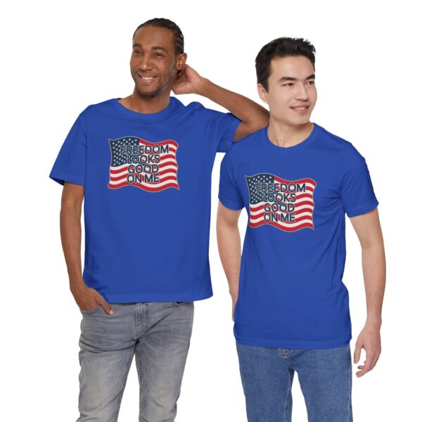 Patriotic Freedom Tee, Unisex Jersey Short Sleeve Graphic T-Shirt, 4th of July Gift, Americana Style Shirt, Casual Everyday Wear, [...] - Image 10