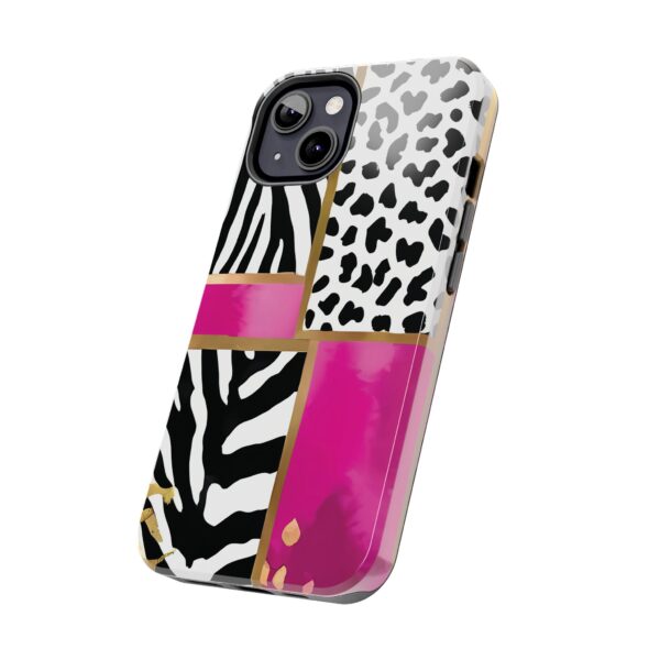 Chic Animal Print Phone Case - Tough & Stylish Zebra and Leopard Design - Image 42