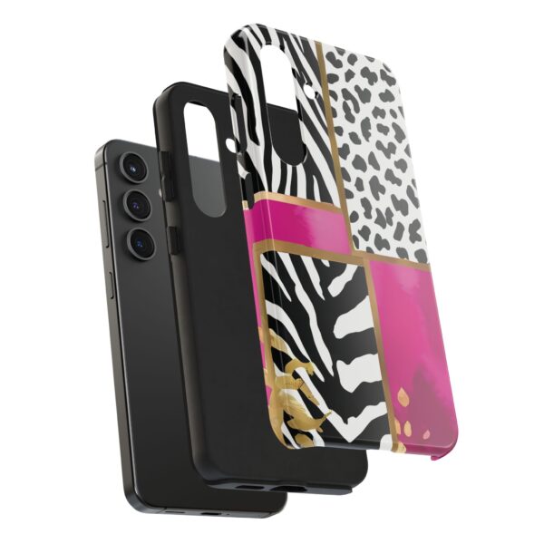 Chic Animal Print Phone Case - Tough & Stylish Zebra and Leopard Design - Image 83