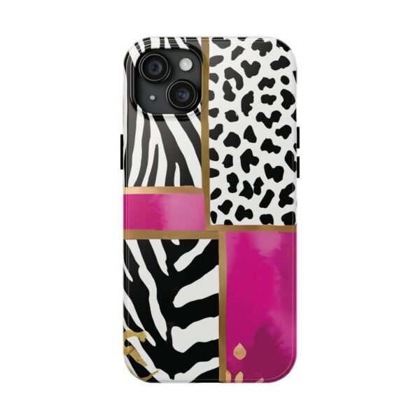 Chic Animal Print Phone Case - Tough & Stylish Zebra and Leopard Design - Image 72