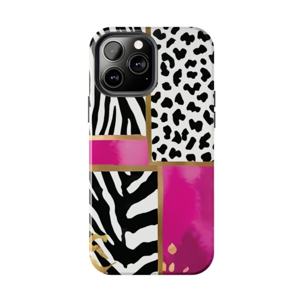 Chic Animal Print Phone Case - Tough & Stylish Zebra and Leopard Design - Image 53