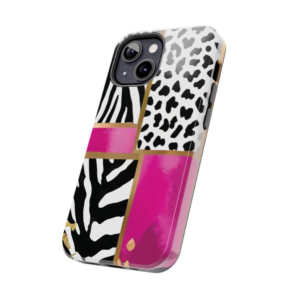 Chic Animal Print Phone Case - Tough & Stylish Zebra and Leopard Design - Image 46