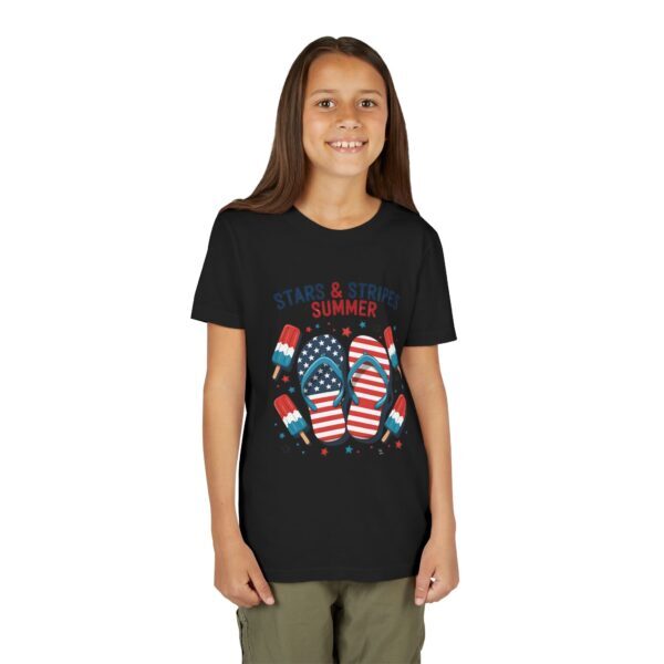 Stars & Stripes Summer Youth Tee, Kids Patriotic Shirt, Fourth of July Tee, Summer Outfit, Independence Day Apparel - Image 4